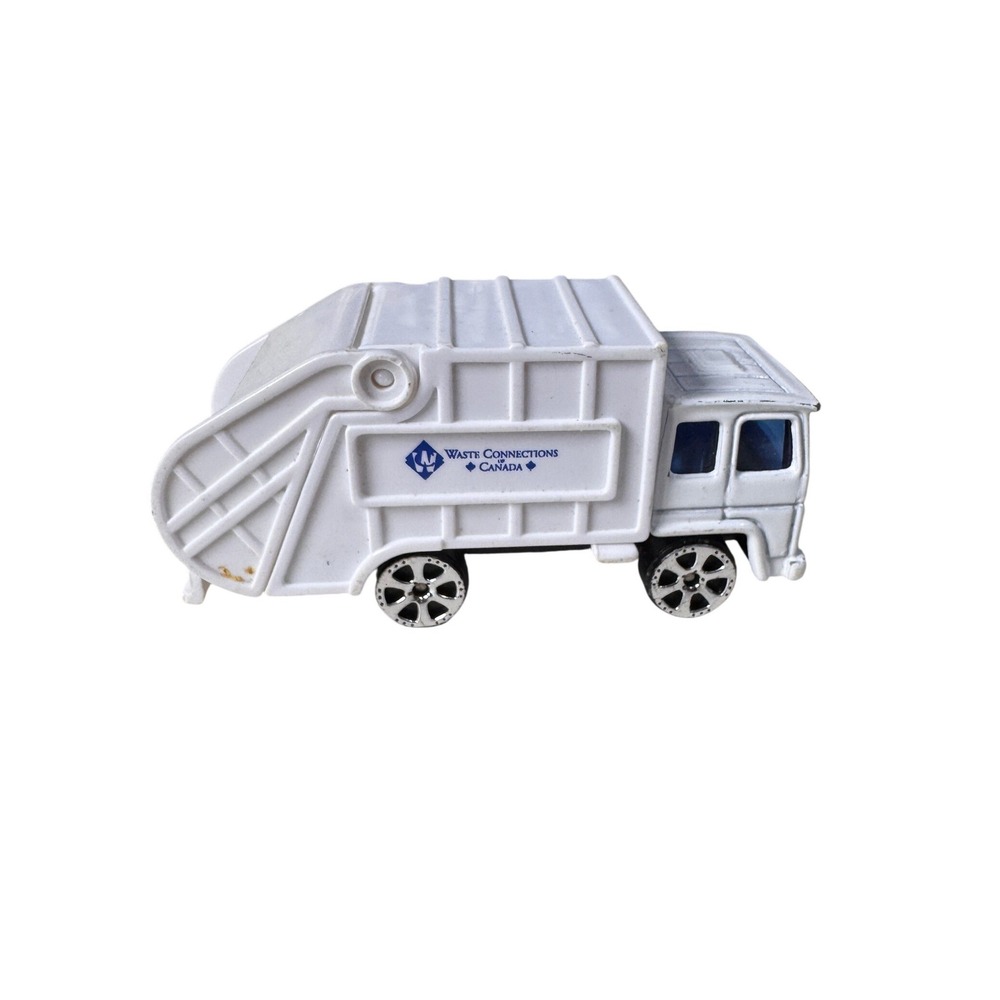 Waste Connections Canada Garbage Truck Toy White Diecast Rear Loader Vehicle